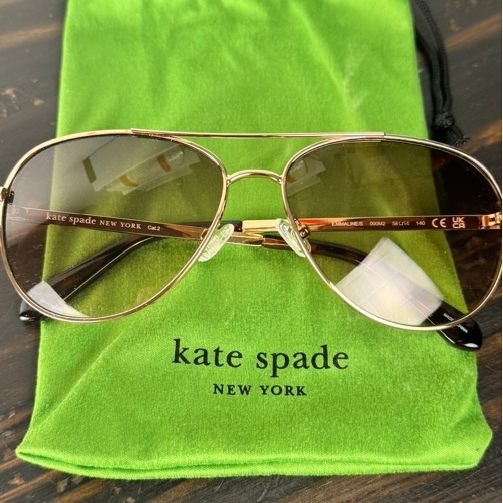 Kate Spade New‎ York Emmaline Aviator Sunglasses Gradient Lenses